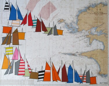 Peinture intitulée "Ile de Sein" par Nyls  Eliot, Œuvre d'art originale, Acrylique