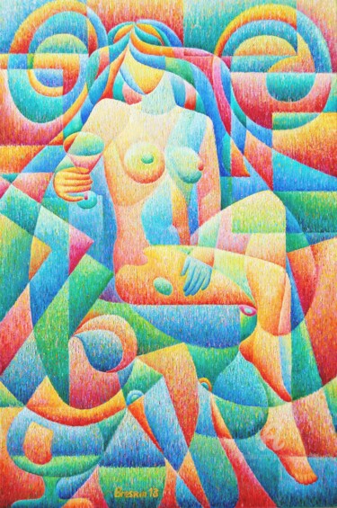 Картина под названием "Vin inspiration" - Alexander Breskin, Подлинное произведение искусства, Масло