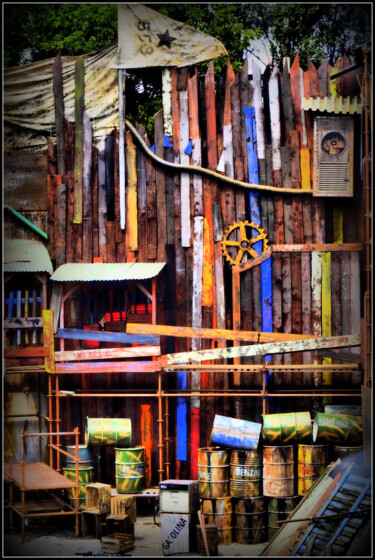 Fotografía titulada "Bois coloré.jpg" por Florence Pouget-Landrieu, Obra de arte original