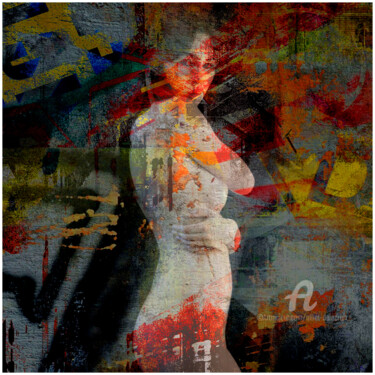 Photographie intitulée "A-graphée 007" par Alliet-Delacroix, Œuvre d'art originale, Photographie numérique