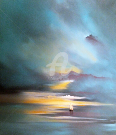 Painting titled "Tomorrow Never Comes" by Elizabeth Williams, Original Artwork, Oil