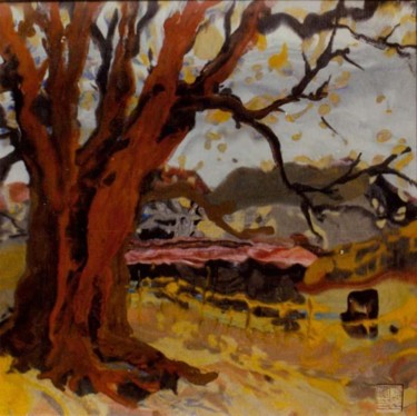Painting titled "Cement Painting" by Shihu Chen, Original Artwork
