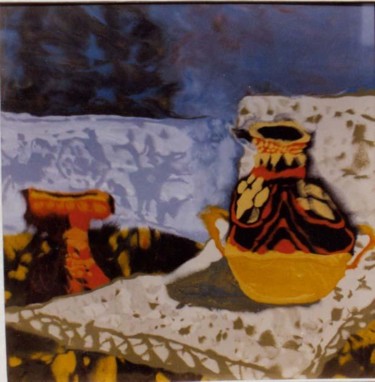 Painting titled "Cement Painting" by Shihu Chen, Original Artwork
