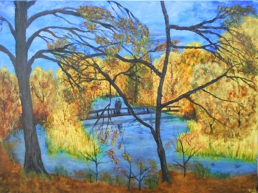 Schilderij getiteld "the-drowned-children" door David Callahan, Origineel Kunstwerk, Acryl