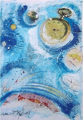 Peinture intitulée "Carte_de_Voeux_-_7.…" par Catherine Suchocka, Œuvre d'art originale