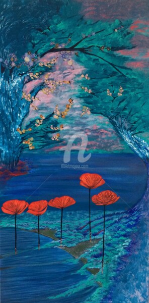 Peinture intitulée "Quintessence" par Marilyne Lavoisier, Œuvre d'art originale, Acrylique