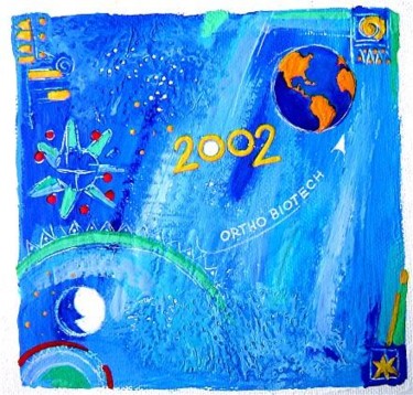 Peinture intitulée "Carte_de_Voeux_-_C.…" par Catherine Suchocka, Œuvre d'art originale