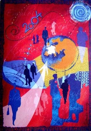 Peinture intitulée "Carte_de_Voeux_-_Mi…" par Catherine Suchocka, Œuvre d'art originale