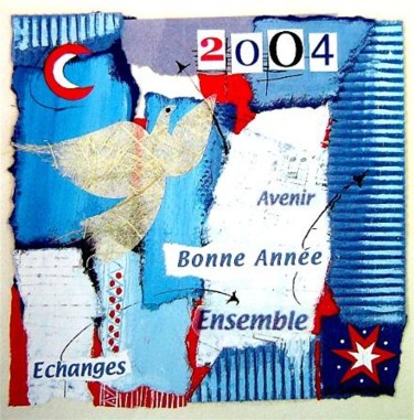 Peinture intitulée "Carte_de_Voeux_a-_2…" par Catherine Suchocka, Œuvre d'art originale