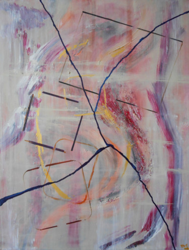 Schilderij getiteld "the-artist-as-a-mir…" door David Callahan, Origineel Kunstwerk, Acryl