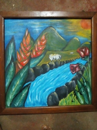 Pintura titulada "Caminando...." por Bladimir, Obra de arte original