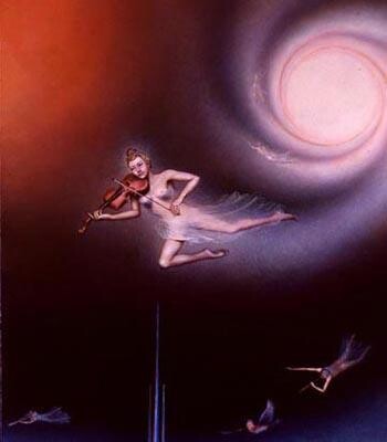 Peinture intitulée "Mélodie spatiale" par André Martins De Barros, Œuvre d'art originale, Autre