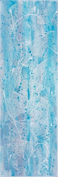 绘画 标题为“Tableau astrait pei…” 由Sandrine Hartmann, 原创艺术品