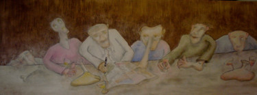 Malerei mit dem Titel "Le Bar du Vinatier…" von Gerrit Gerard Visser, Original-Kunstwerk