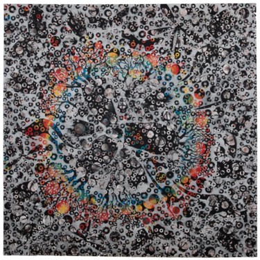 Painting titled "RING OF FIRE" by Andre Van Der Kerkhoff, Original Artwork, Acrylic