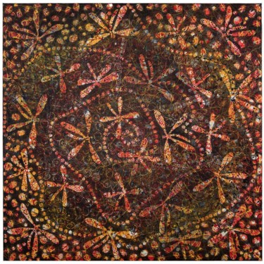 Painting titled "WHERE DRAGONFLIES T…" by Andre Van Der Kerkhoff, Original Artwork, Acrylic