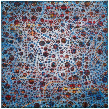 Painting titled "DESERT FOG" by Andre Van Der Kerkhoff, Original Artwork, Acrylic