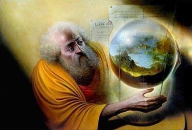 Peinture intitulée "Planète terre" par André Martins De Barros, Œuvre d'art originale, Huile
