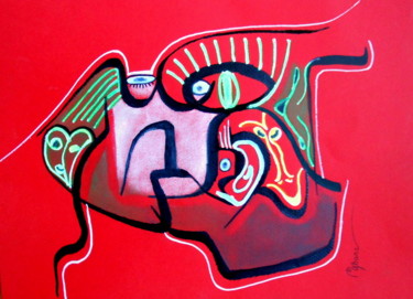 Dessin intitulée "kikadikoi.jpg" par Mysane, Œuvre d'art originale, Marqueur