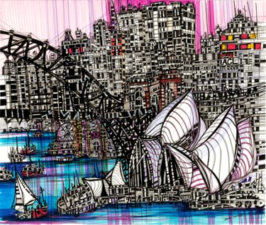 Sydney 图画 标题为“Sydney” 由Maria Susarenko, 原创艺术品, 圆珠笔