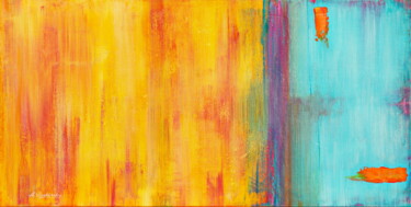 Painting titled "Parallel worlds 50х…" by Andrey Visokinsky, Original Artwork, Acrylic Mounted on Wood Stretcher frame