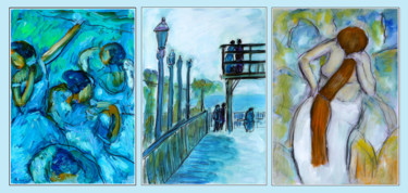 "ABSTRACT DEGAS + VA…" başlıklı Tablo Jean Mirre tarafından, Orijinal sanat, Petrol