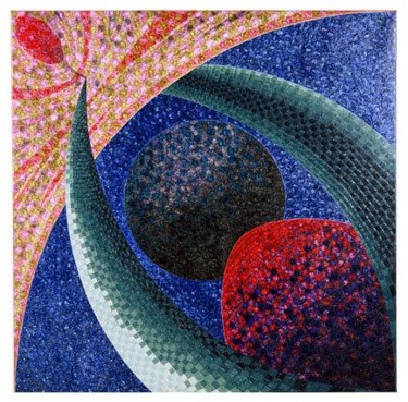 Painting titled "New Moon" by Andre Van Der Kerkhoff, Original Artwork, Acrylic