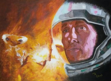 Peinture intitulée "Matthew Mc Conaughe…" par Christian Rolland, Œuvre d'art originale, Acrylique