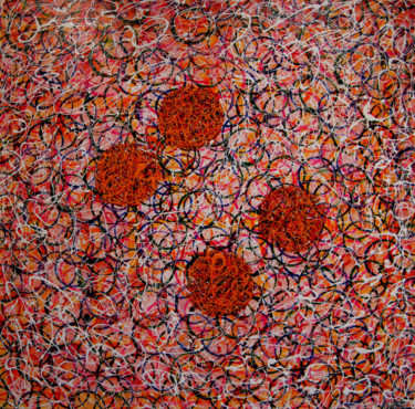 Painting titled "PLACE OF WILD HONEY" by Andre Van Der Kerkhoff, Original Artwork, Acrylic