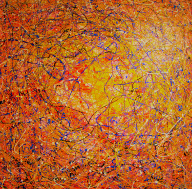 Painting titled "PLACE OF GREY GEESE" by Andre Van Der Kerkhoff, Original Artwork, Acrylic
