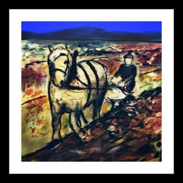 Digitale Kunst getiteld "Les labours..." door Jacky Patin, Origineel Kunstwerk