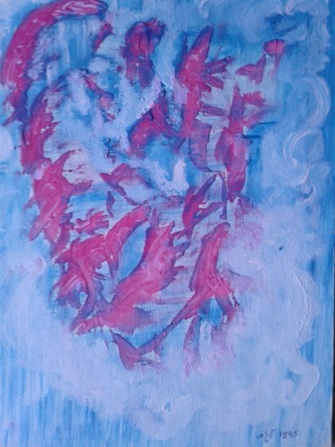 Schilderij getiteld "20170828-120740.jpg" door Marianne Huizinga, Origineel Kunstwerk
