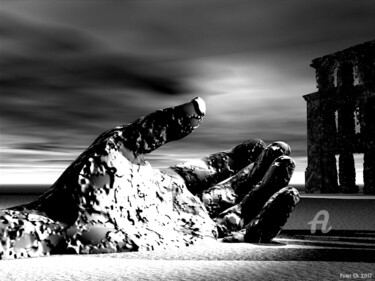 Arts numériques intitulée "Détresse" par Christian Pavet, Œuvre d'art originale, Modélisation 3D