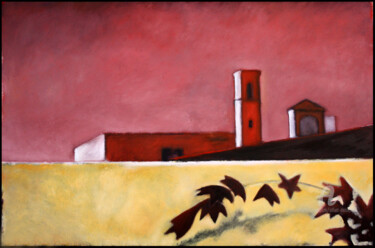 Peinture intitulée "2009-Terrasse de nu…" par Alliet-Delacroix, Œuvre d'art originale, Huile