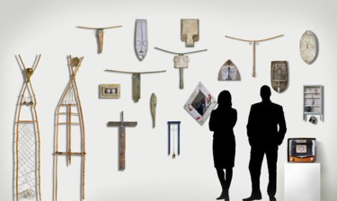 Γλυπτική με τίτλο "J.H. Gallery" από Jiri Havlik, Αυθεντικά έργα τέχνης, Μέταλλα