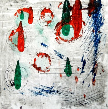 印花与版画 标题为“Abstract 1” 由Ivana Pelouchová (IVANEL), 原创艺术品, 蒙纳