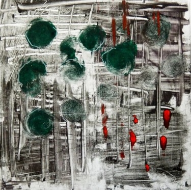 印花与版画 标题为“Wood” 由Ivana Pelouchová (IVANEL), 原创艺术品, 蒙纳