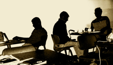 Photography titled "coffeehouse silhoue…" by Janos Gardonyi, Original Artwork
