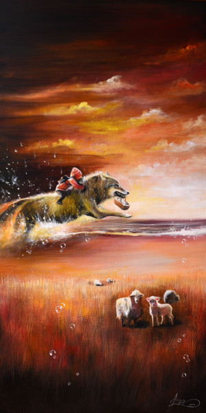 Painting titled ""Joy - another Red…" by Agata Buczek, Original Artwork, Acrylic