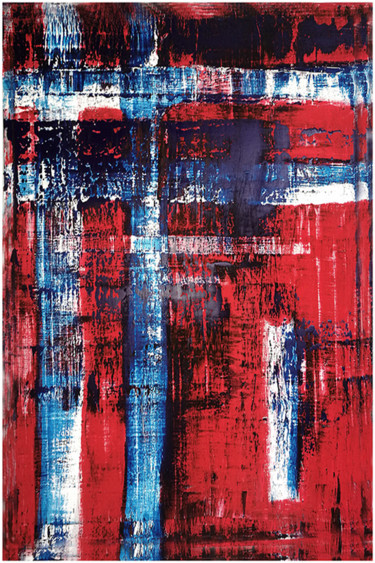 Peinture intitulée "Blaugrana Part 1" par Patrick Joosten, Œuvre d'art originale, Acrylique