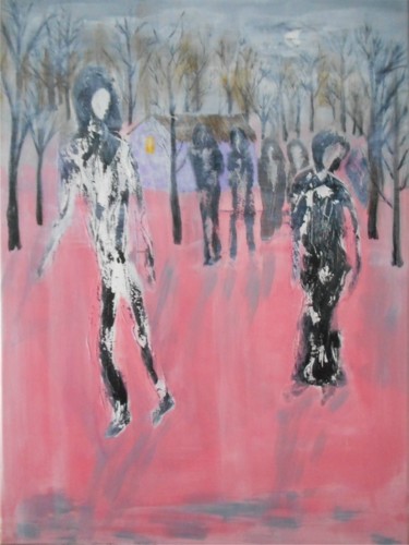 Schilderij getiteld "a-grimm-tale" door David Callahan, Origineel Kunstwerk, Acryl