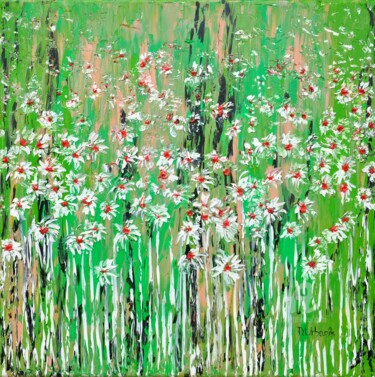 绘画 标题为“Daisies In The Gras…” 由Daniel Urbaník, 原创艺术品, 油
