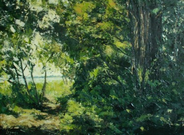 Pintura titulada "l-ete-dans-les-sous…" por Lepage, Obra de arte original