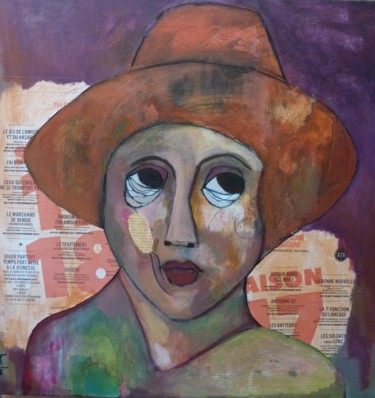 Peinture intitulée "MON JULES" par Martine Flory, Œuvre d'art originale, Acrylique