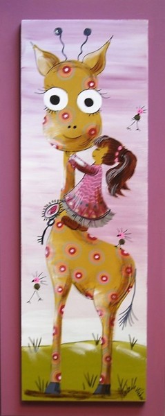 Peinture intitulée "amilia et lennie la…" par Isabelle Weber, Œuvre d'art originale, Acrylique