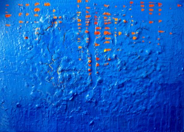 Painting titled "FISSURES OF A LANDS…" by M A C H A J D I K, Original Artwork, Acrylic