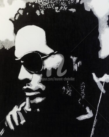 Dessin intitulée "LENNY" par Laurent Chabrillat, Œuvre d'art originale, Marqueur