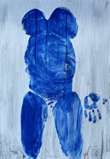 Selfie anthropométrique bleu graphite. Danaé