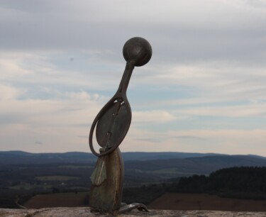 Sculpture intitulée "Mellow" par Clive Manuel, Œuvre d'art originale, Métaux