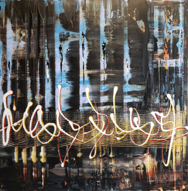 Painting titled "STALACTITES" by Jean-Humbert Savoldelli, Original Artwork